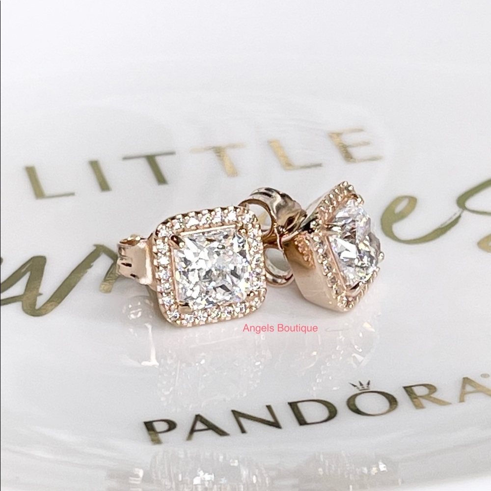 Pandora Rose Sparkle Halo Stud Earrings